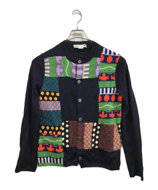 [Pre-owned] COMME des GARCONS SHIRT 17AW Contrast Pattern Cardigan W25508