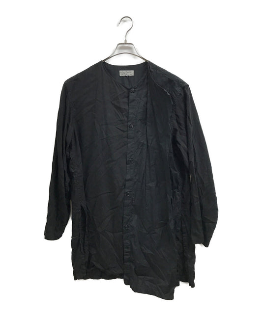 [Pre-owned] Yohji Yamamoto pour homme 18SS Double-stitched collarless shirt HW-B06-800