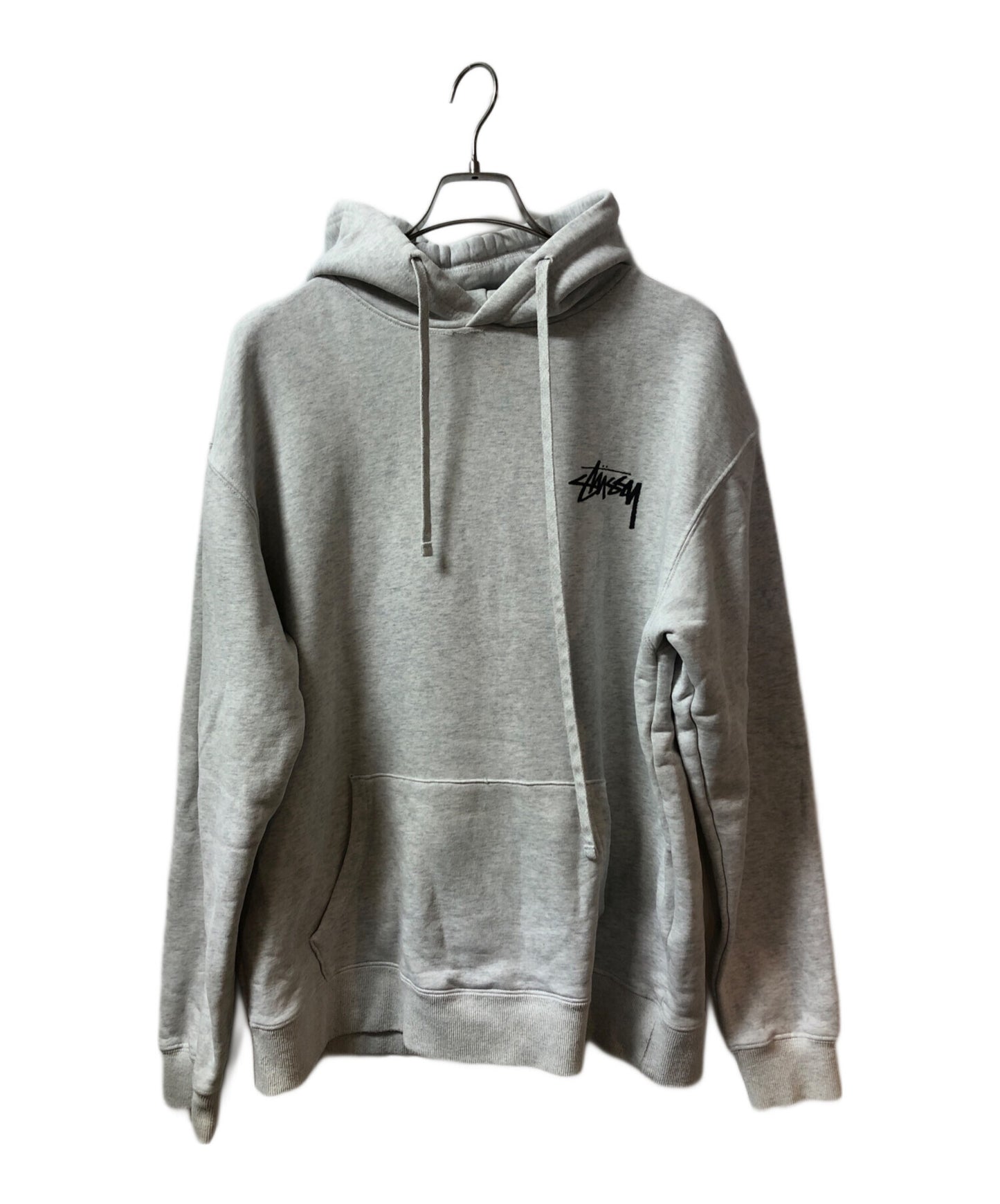[Pre-owned] stussy Plush Hoodie Ash Heather