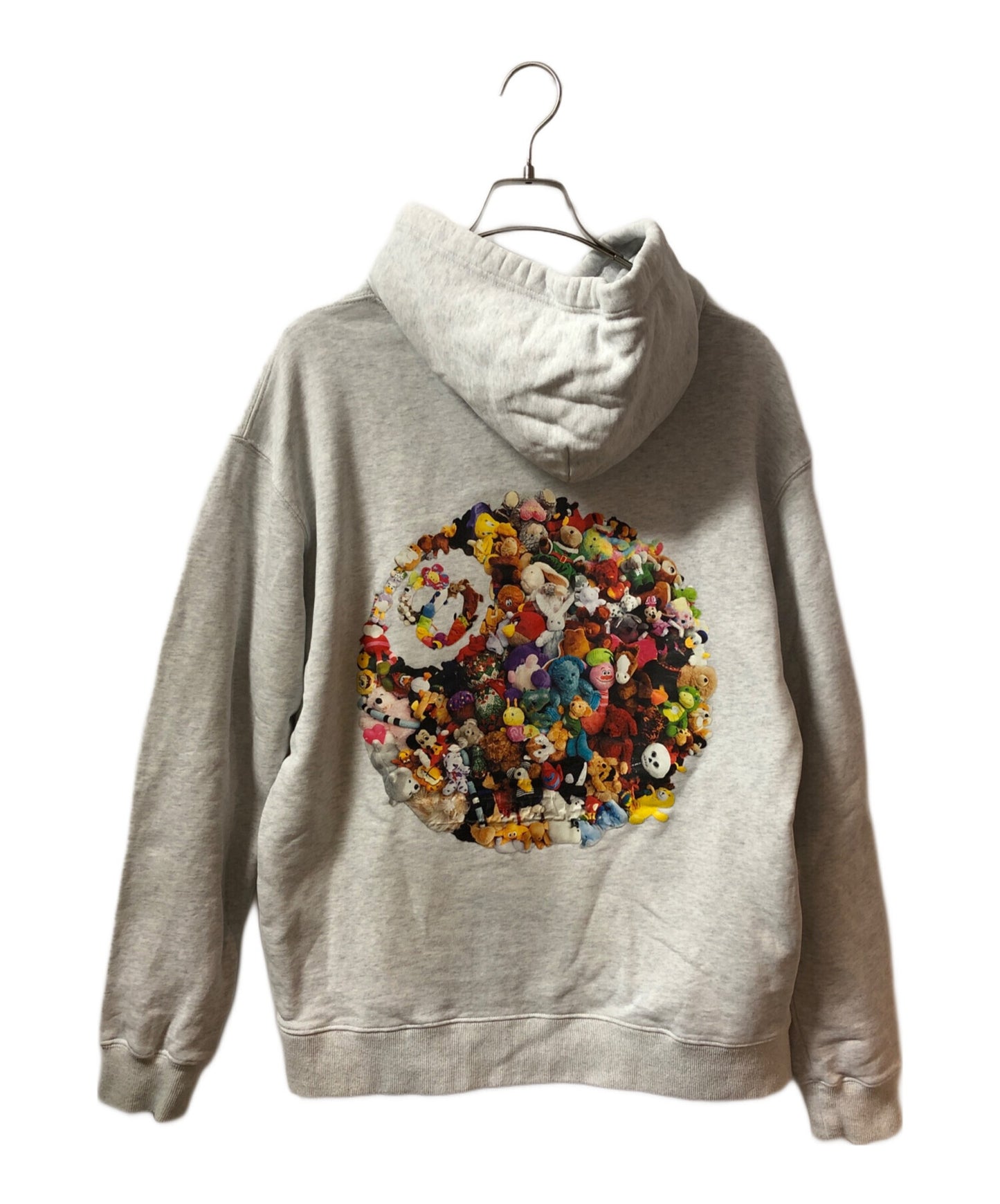 [Pre-owned] stussy Plush Hoodie Ash Heather