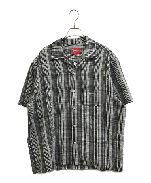 [Pre-owned] SUPREME Metallic Plaid S/S Shirt
