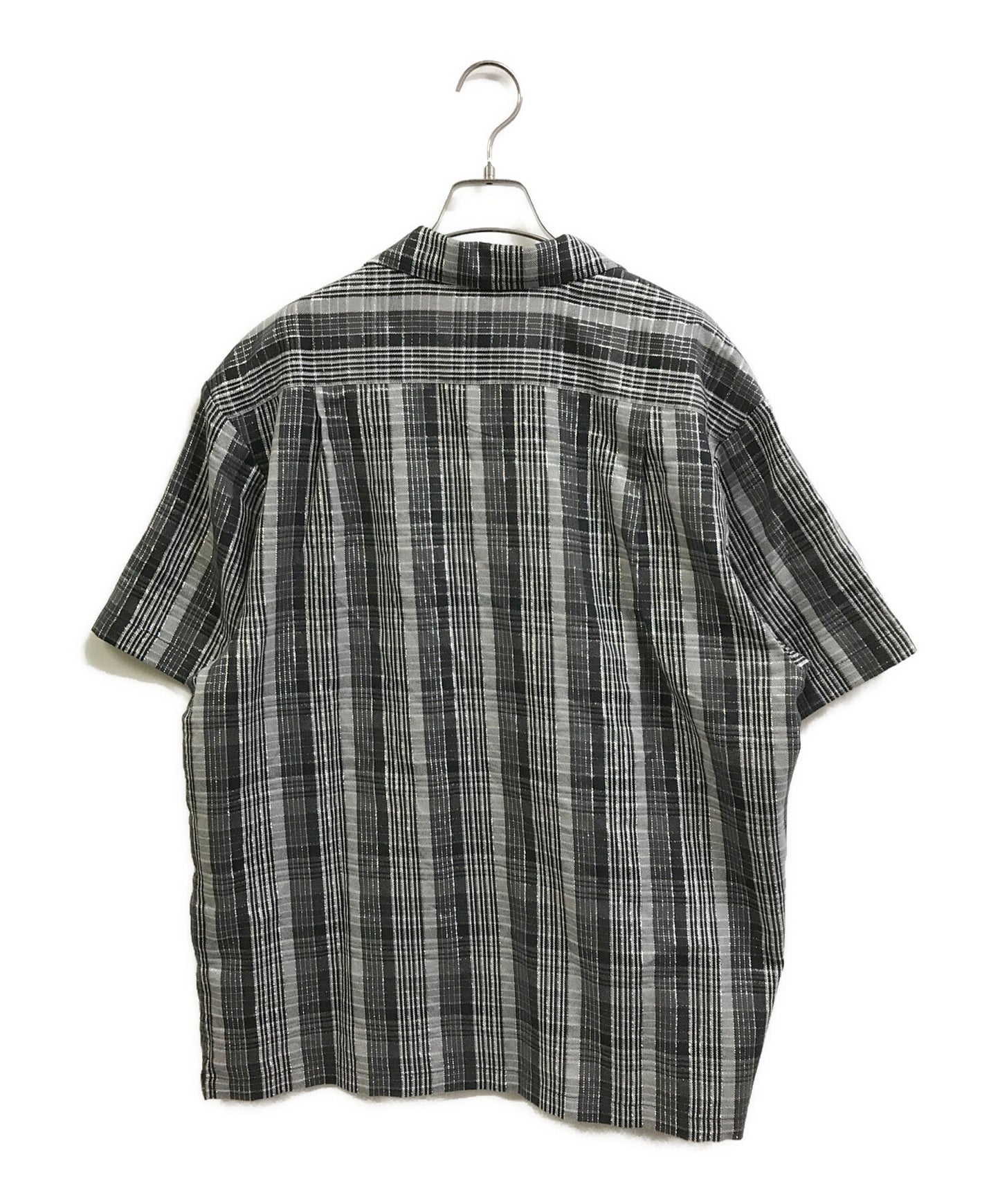 [Pre-owned] SUPREME Metallic Plaid S/S Shirt