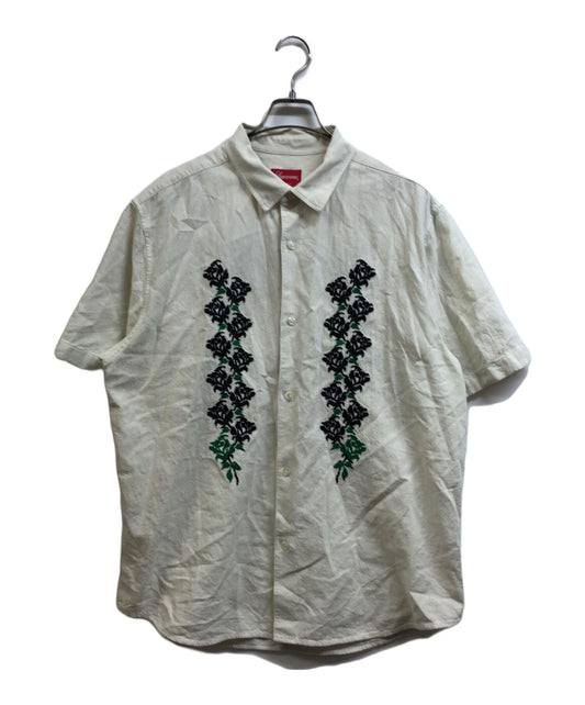 [Pre-owned] SUPREME Needlepoint S/S Shirt