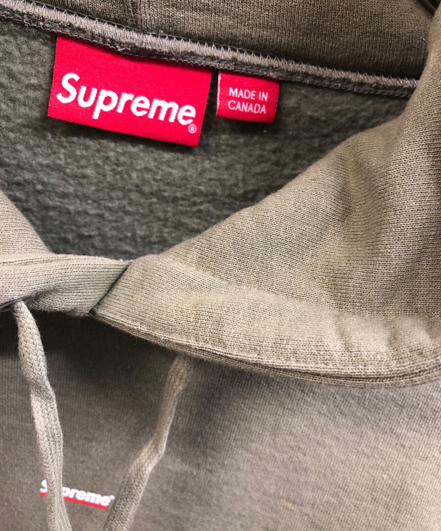 [Pre-owned] SUPREME Underline Hooded Sweatshirt