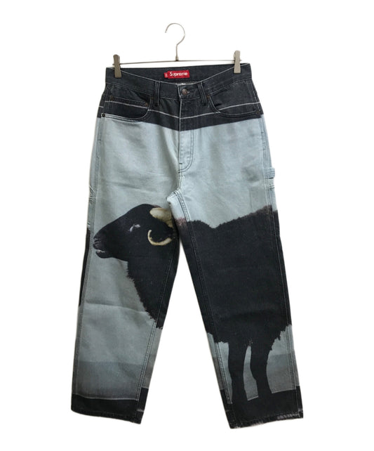 [Pre-owned] SUPREME demien hirst painter jean Black