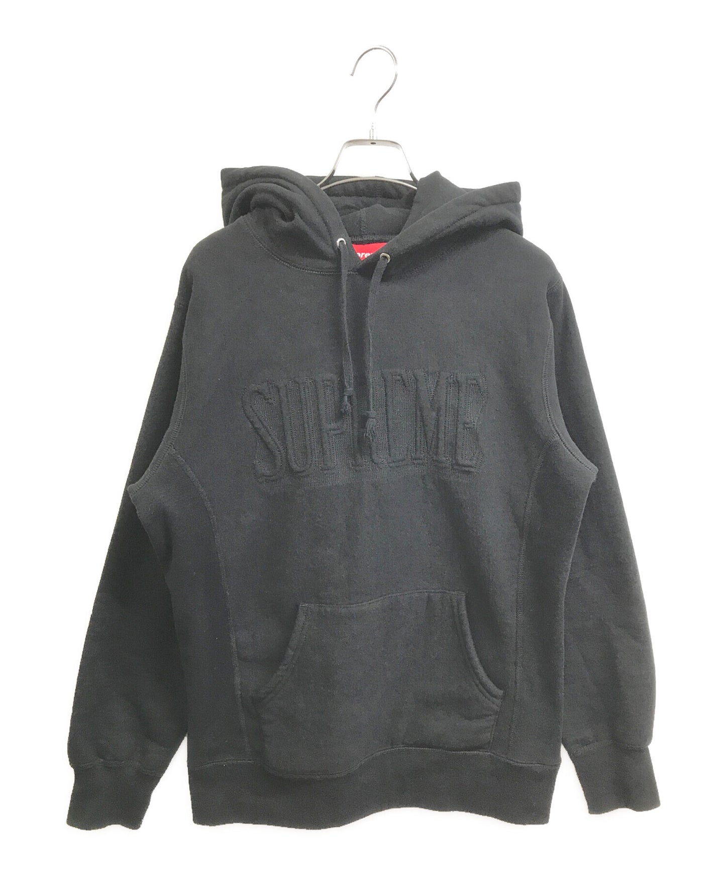 [Pre-owned] SUPREME embroidered outline hooded sweatshirt