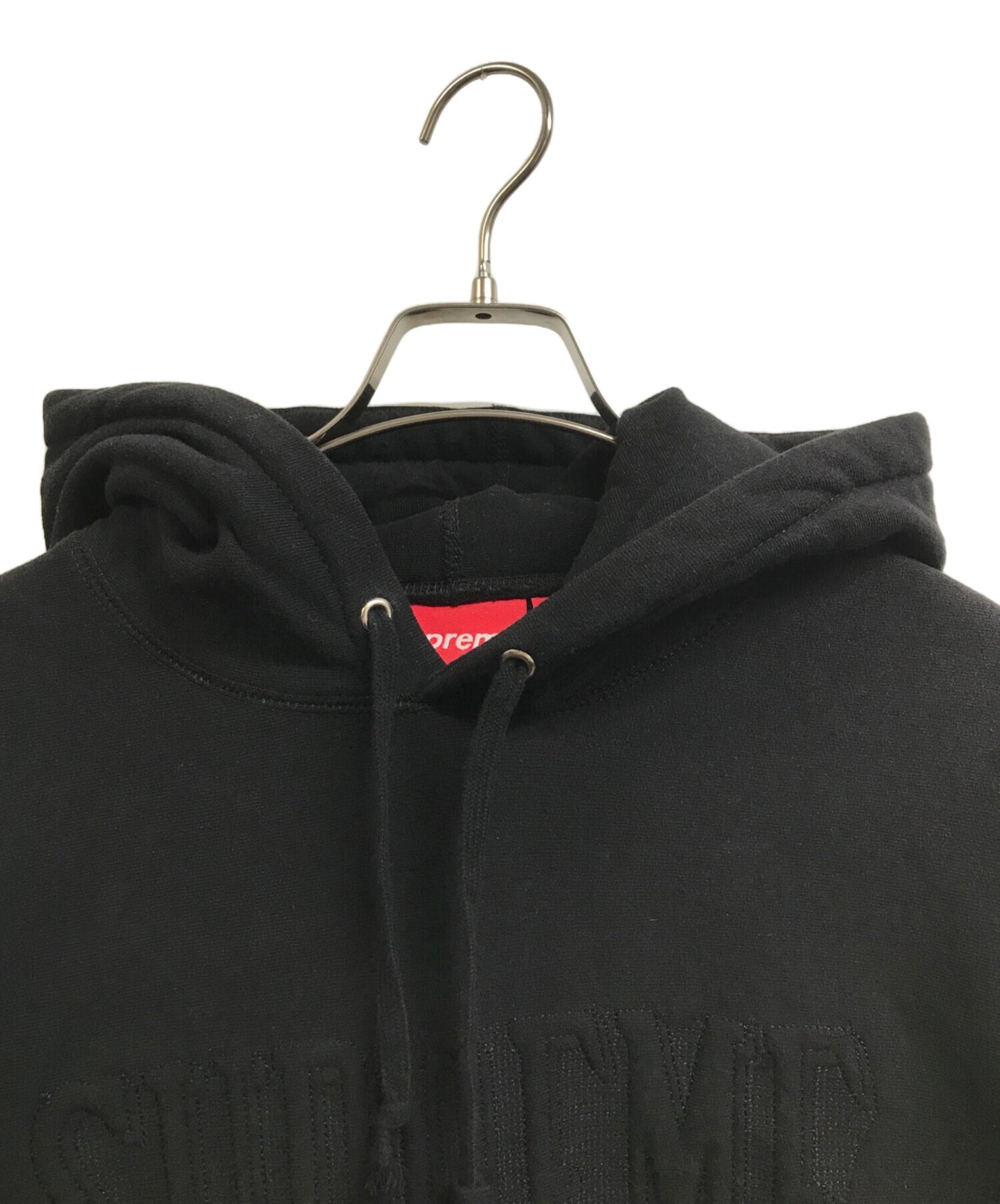 [Pre-owned] SUPREME embroidered outline hooded sweatshirt
