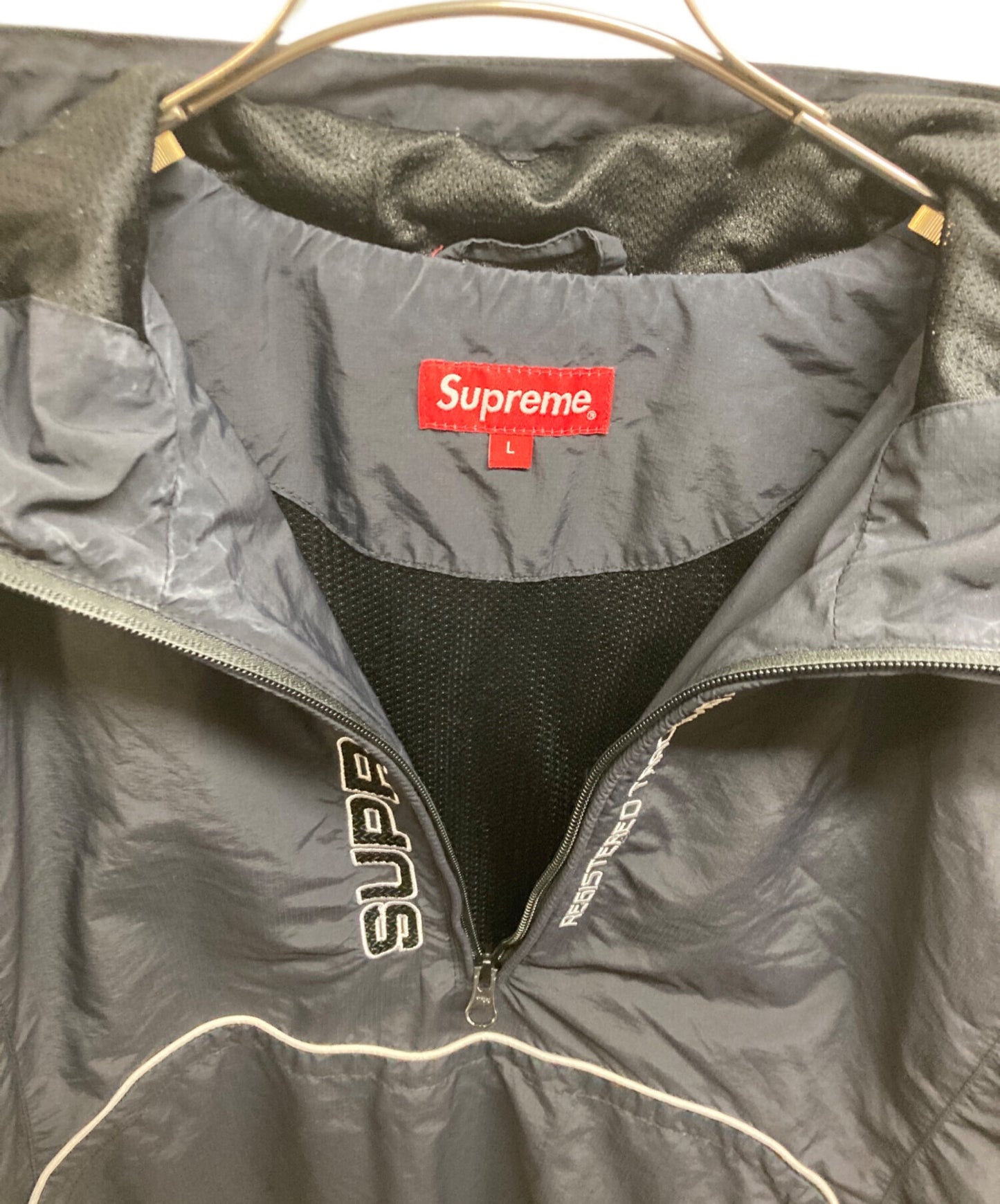 [Pre-owned] SUPREME Paneled Half Zip Pullover