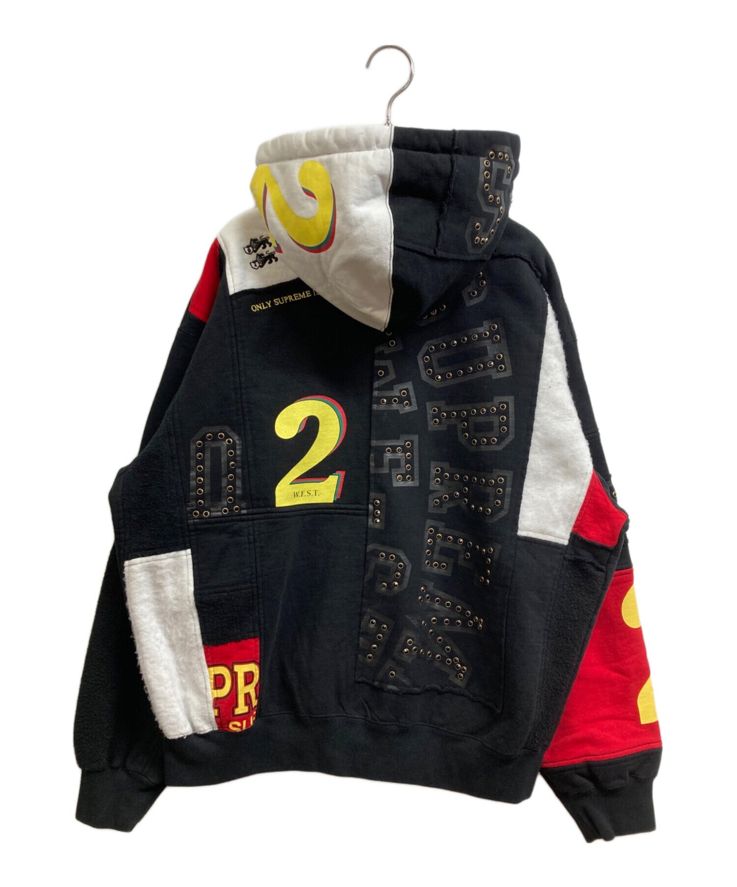 [Pre-owned] SUPREME Patchwork Zip Up Hooded Sweatshirt