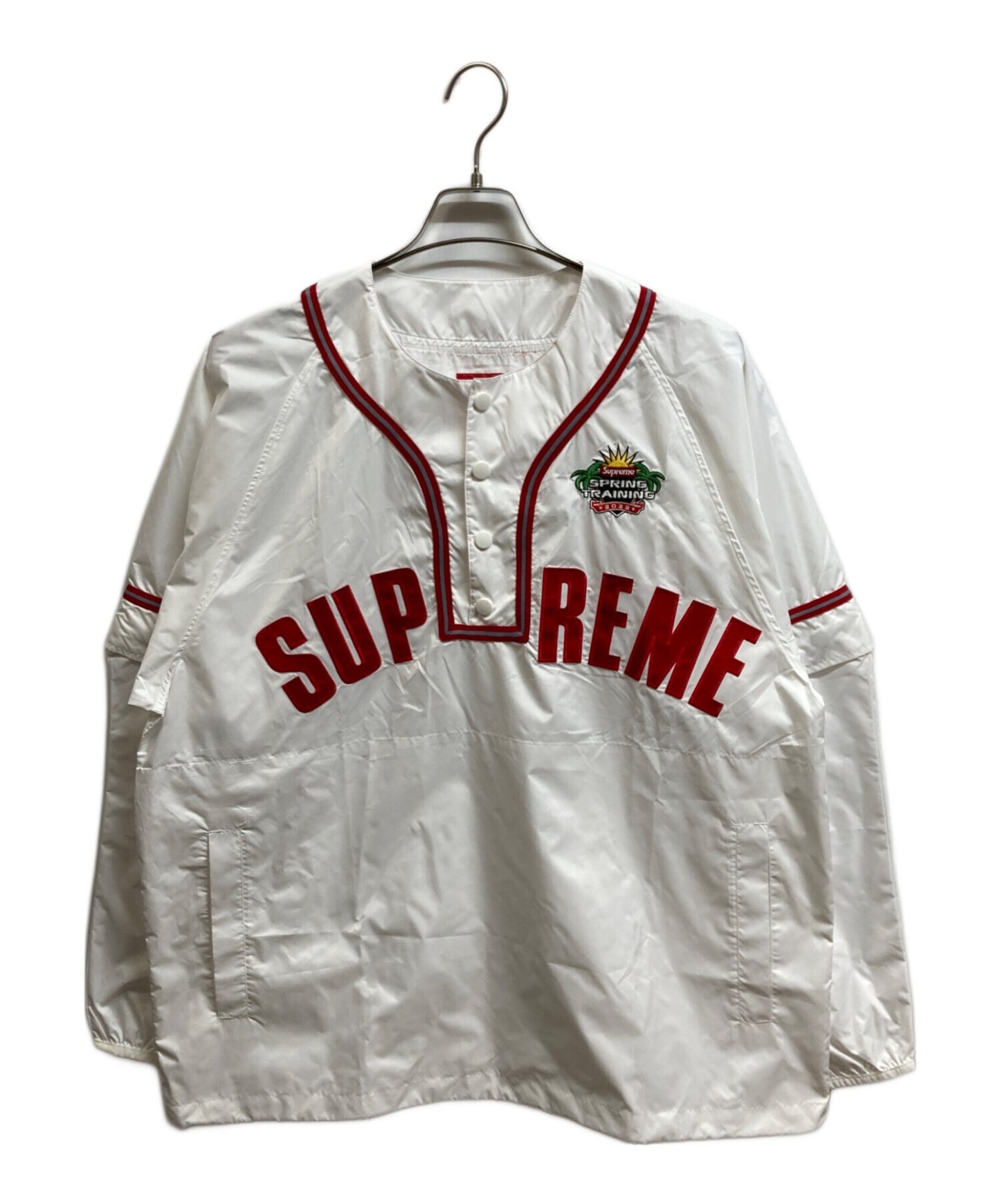 [Pre-owned] SUPREME Snap-Off Sleeve L/S Baseball Top