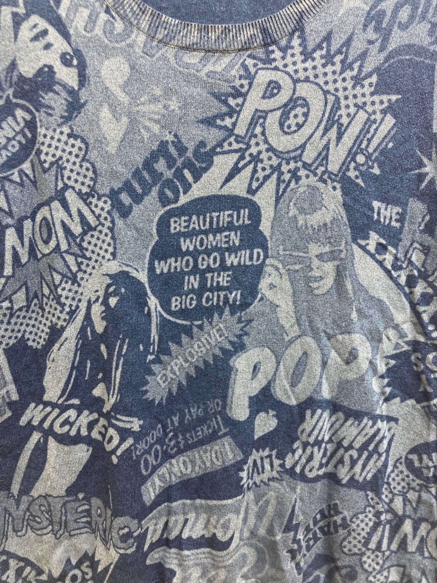 [Pre-owned] Hysteric Glamour Comic Pattern Knitwear 01182NS03