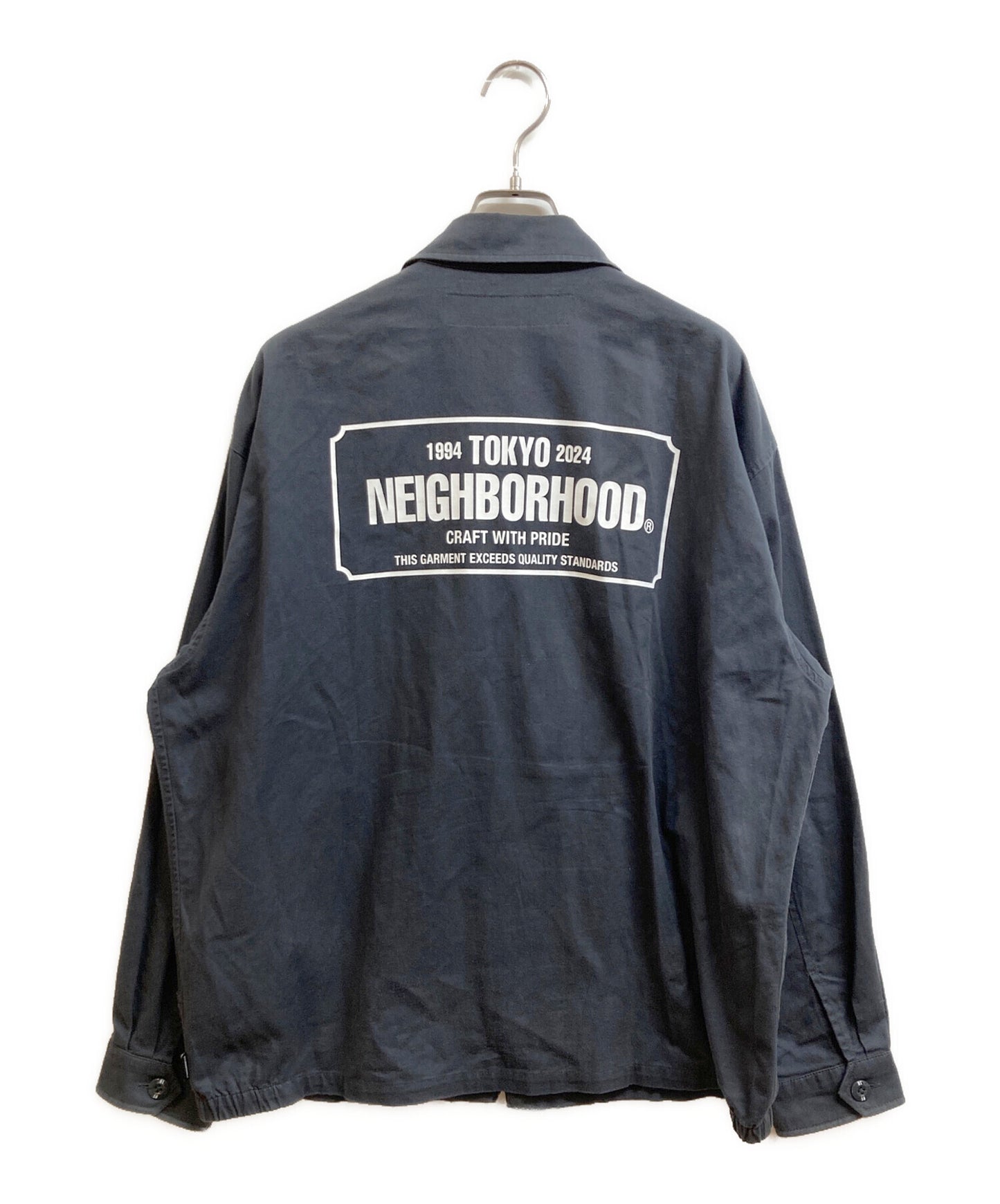 [Pre-owned] NEIGHBORHOOD Logo Print Work Jacket 241TSNH-JKM02