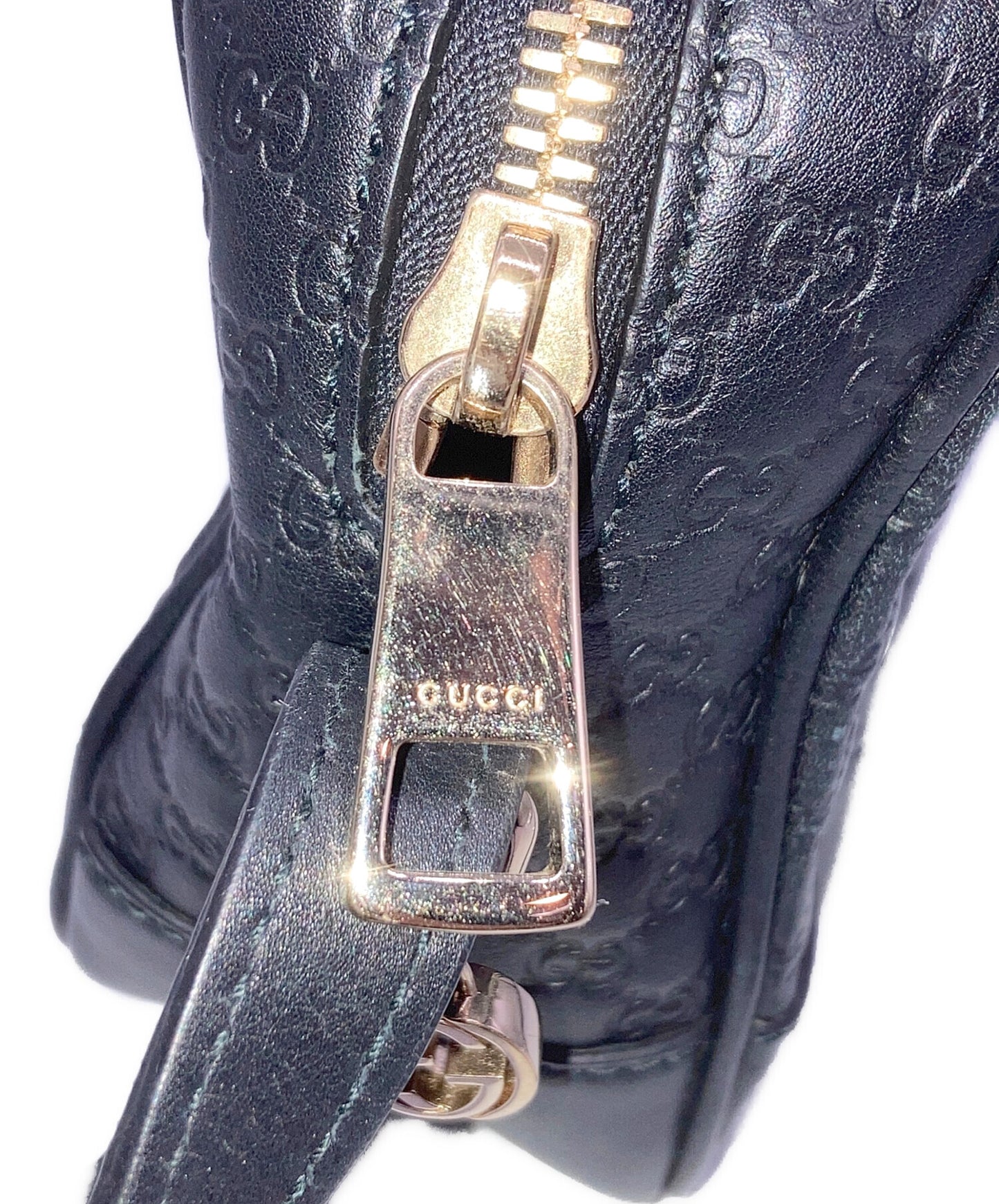 [Pre-owned] GUCCI Micro Guccissima Leather Shoulder Bag 449413