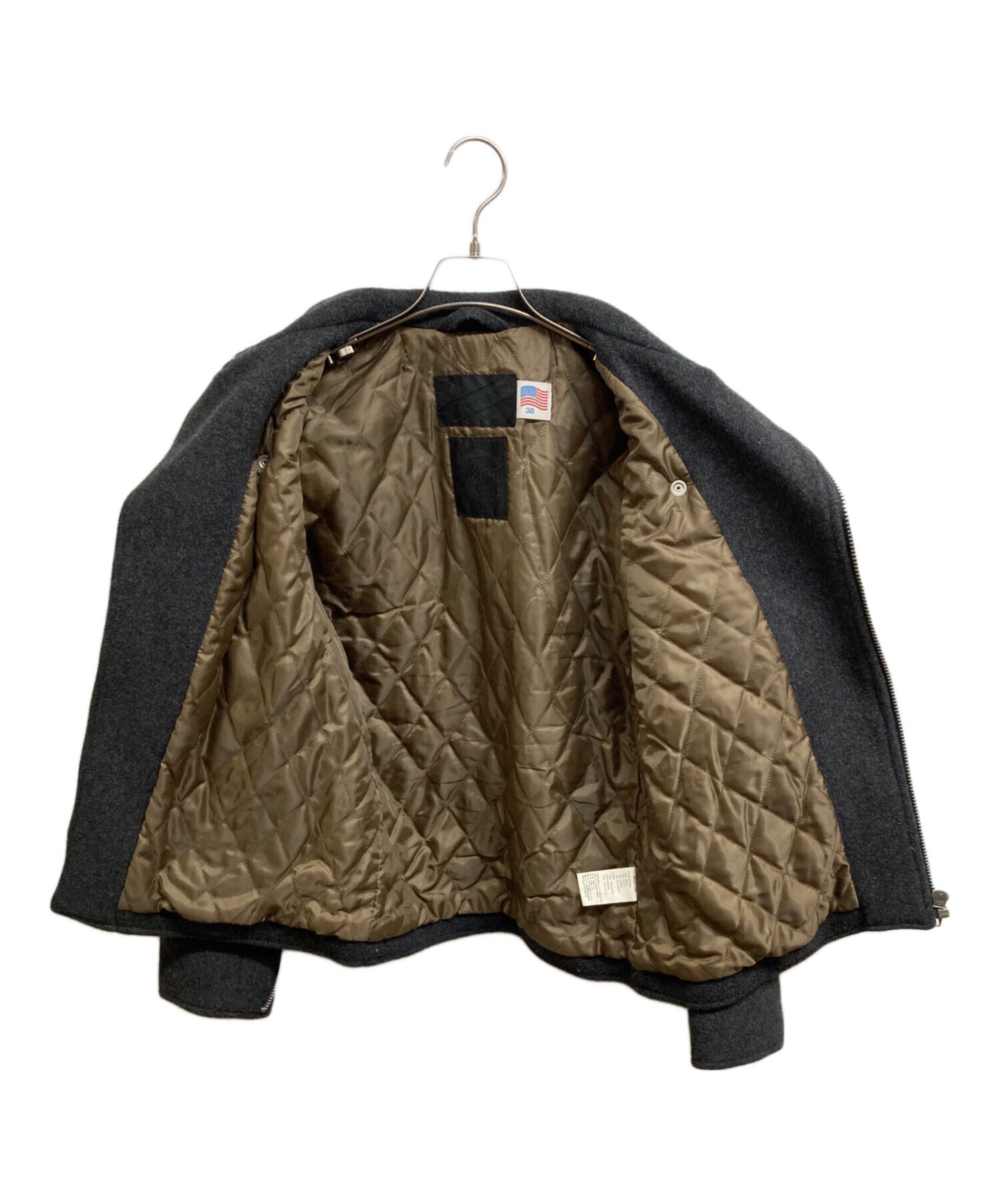 [Pre-owned] stussy Wool double riders jacket