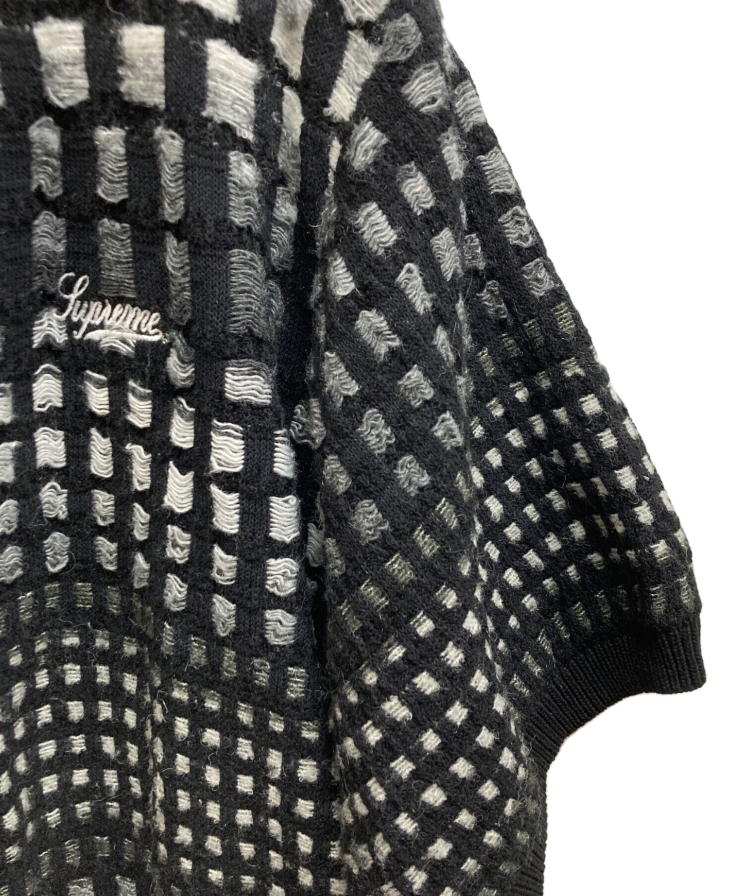 [Pre-owned] SUPREME Gradient Grid Zip Up Polo