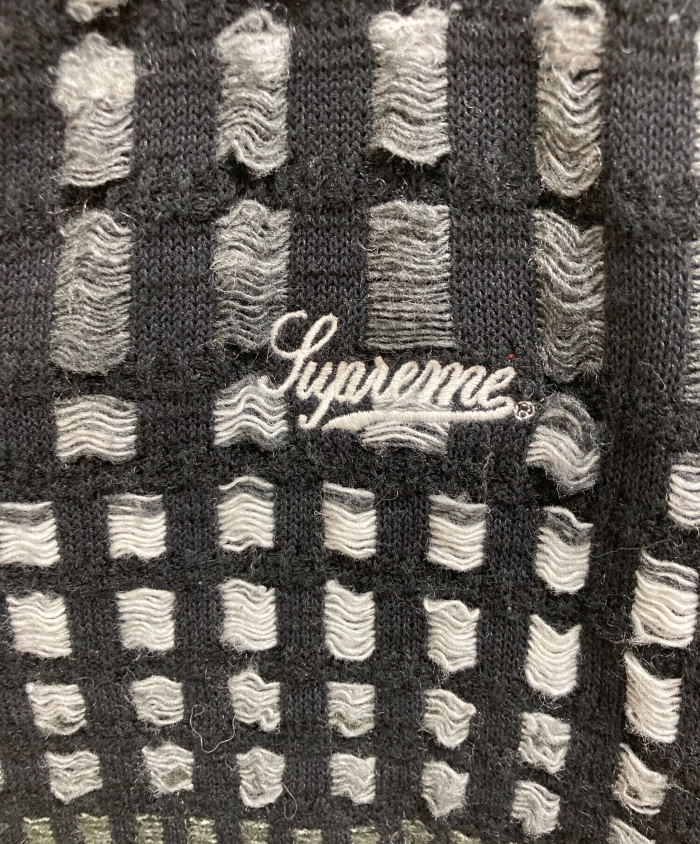 [Pre-owned] SUPREME Gradient Grid Zip Up Polo