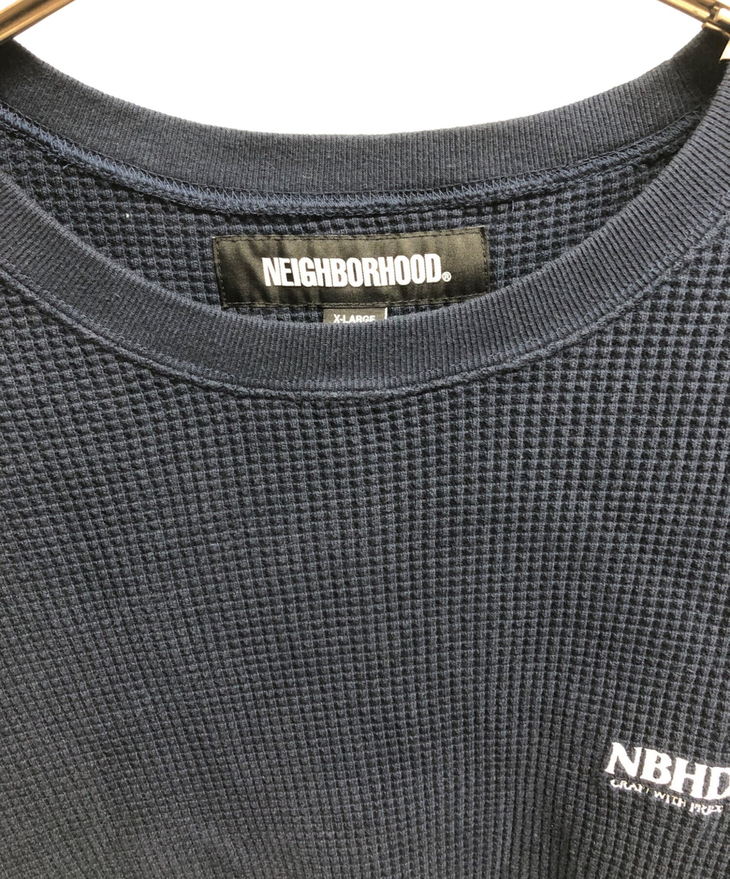 [Pre-owned] NEIGHBORHOOD WAFFLE FABRIC CREWNECK LS 232FPNH-CSM08