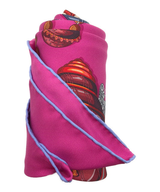 [Pre-owned] HERMES Silk Scarf / Carré 90 / Chemins de Corail / Coral Paths