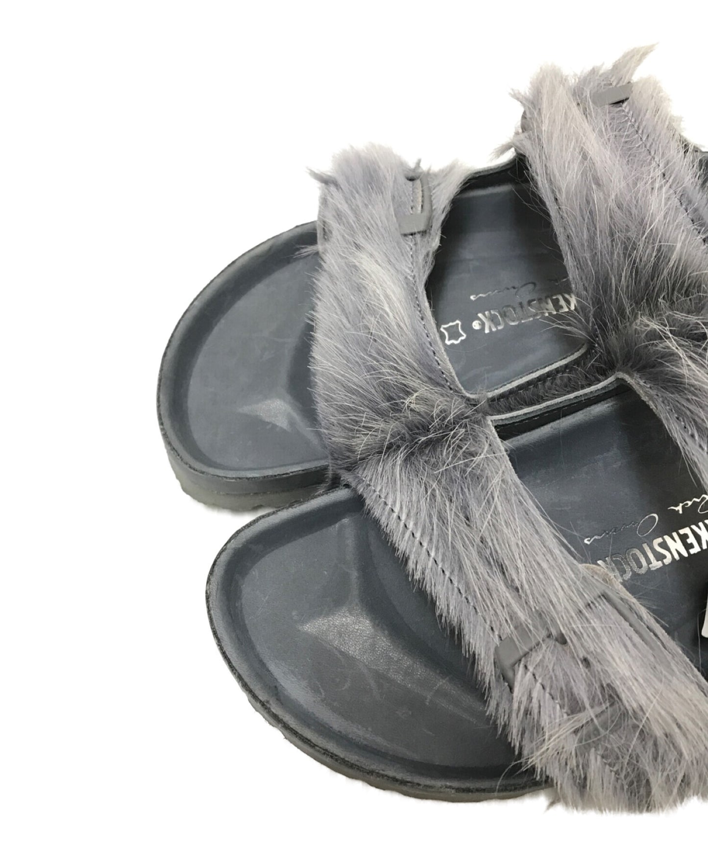 [Pre-owned] RICK OWENS Arizona Extra Halaco Shaggy Collaboration Fur Sandals Popularity BM18S5898