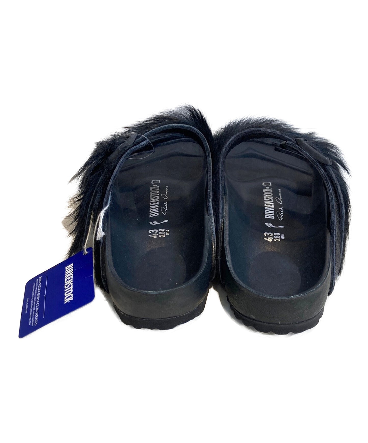 [Pre-owned] RICK OWENS Arizona Extra Halaco Shaggy Collaboration Fur Sandals Popularity BM18S5898FUR