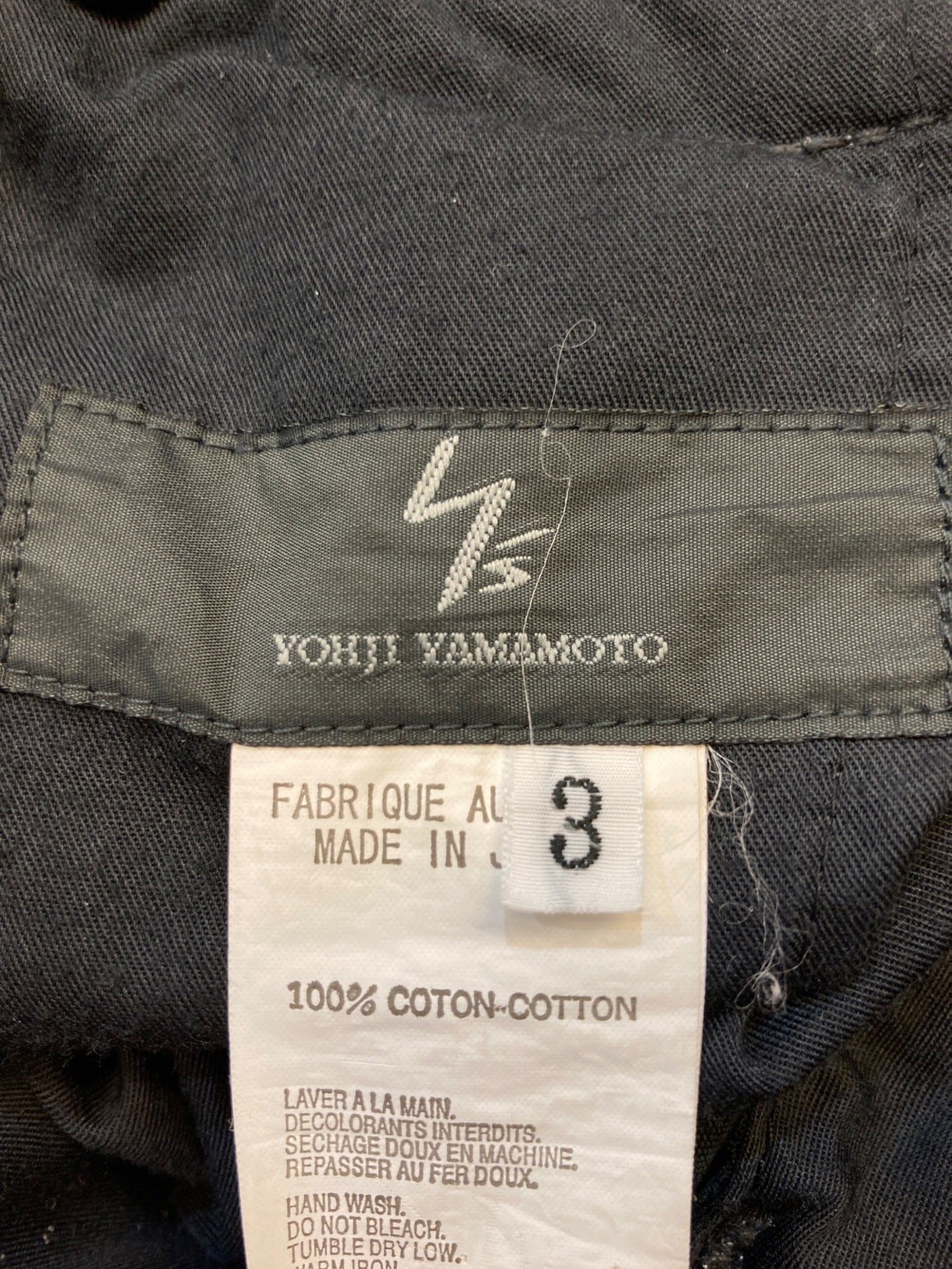 [Pre-owned] Y'S YOHJI YAMAMOTO Stitching Wide Pants Product dyed Stitching Embroidery Work Archive Popularity MN-P25-059