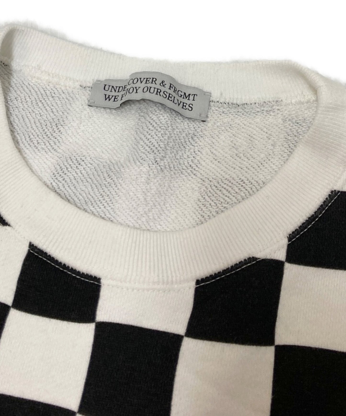 [Pre-owned] UNDERCOVER Checker Panel Print Sweatshirt / Popular / Standard / Domes UC2C9812-2