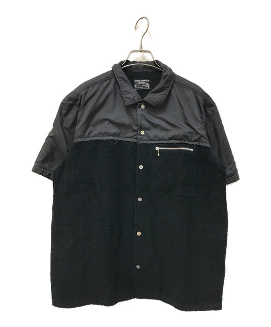 [Pre-owned] UNDERCOVERISM Pile x Polyester Switch Short-Sleeved Shirt Different Material Cut Off Zip Backstage Archive Popularity E807-SH1