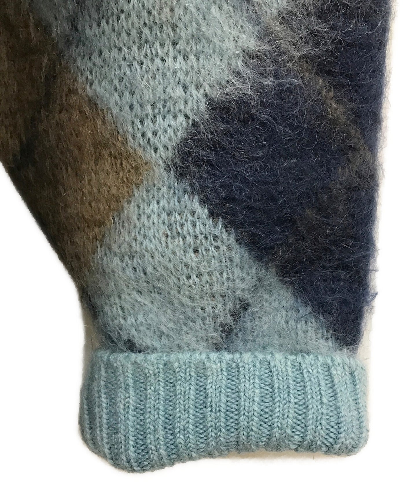 [Pre-owned] Needles Mohair blend argyle knit / Popular / Standard / Trend / BEAUTY&YOUTH special order J0388