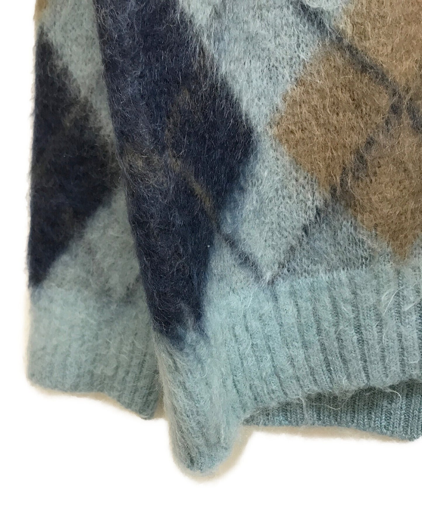 [Pre-owned] Needles Mohair blend argyle knit / Popular / Standard / Trend / BEAUTY&YOUTH special order J0388