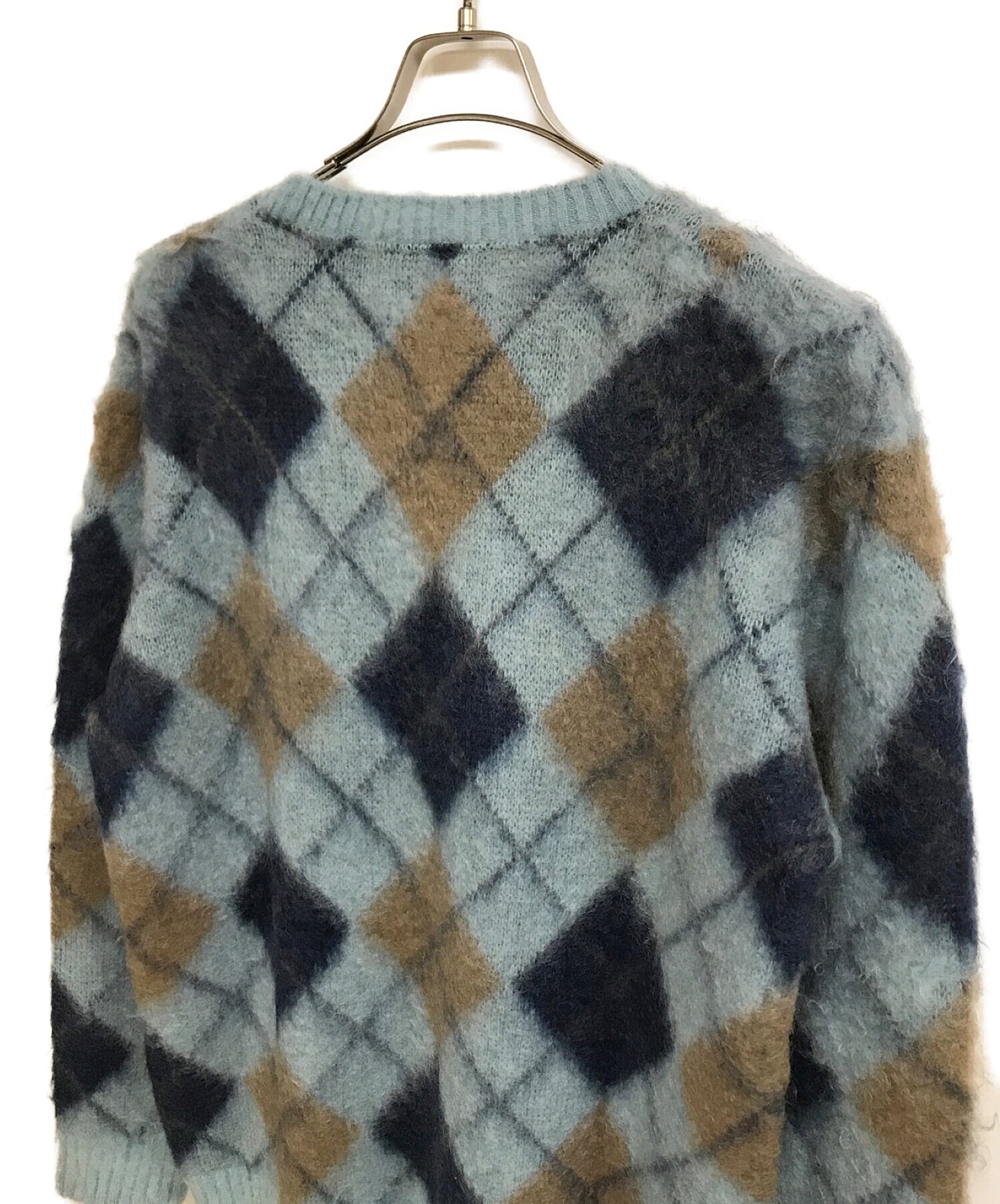 [Pre-owned] Needles Mohair blend argyle knit / Popular / Standard / Trend / BEAUTY&YOUTH special order J0388