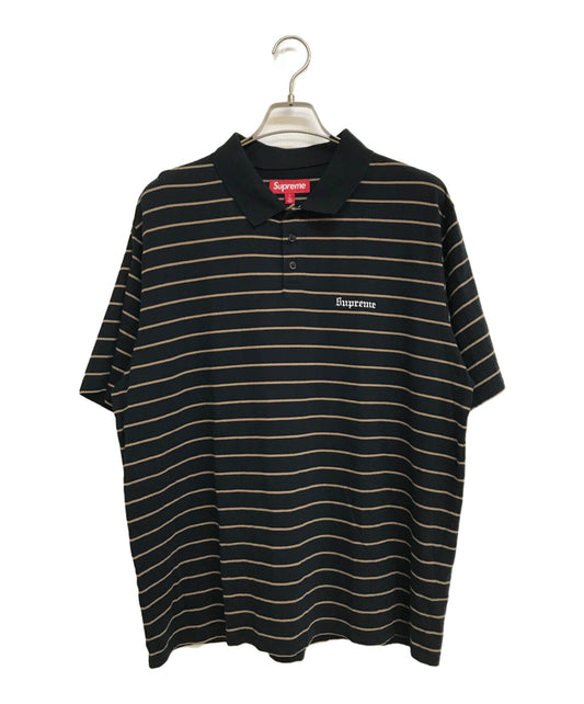 [Pre-owned] SUPREME Melvins Striped Short Sleeve Polo