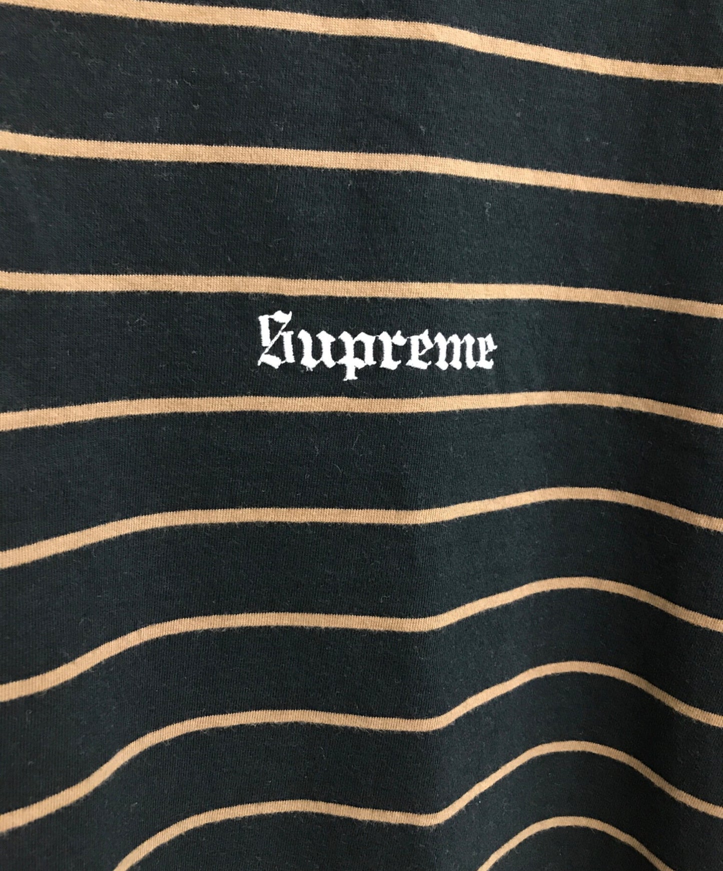 [Pre-owned] SUPREME Melvins Striped Short Sleeve Polo