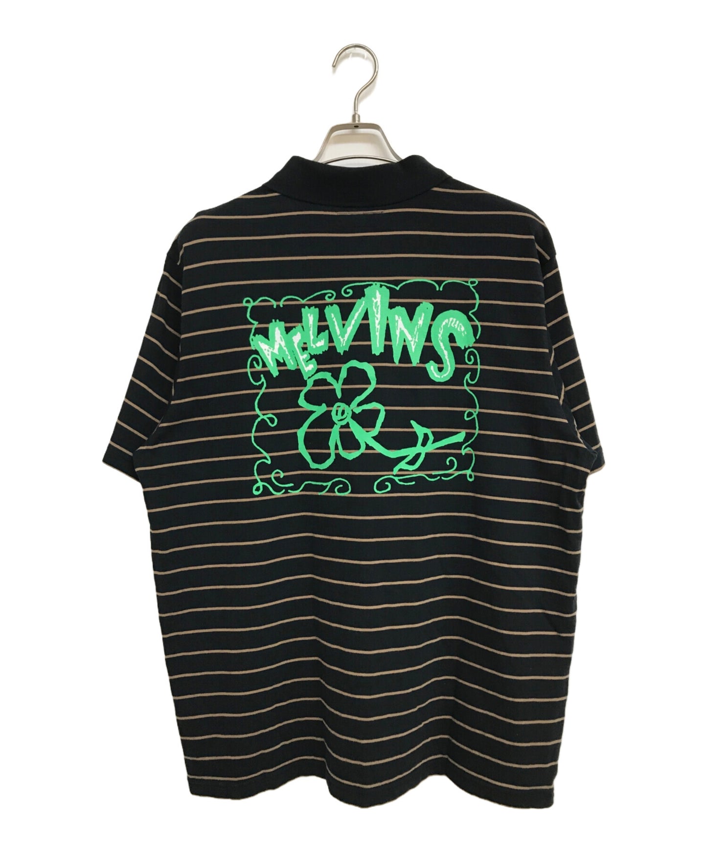 [Pre-owned] SUPREME Melvins Striped Short Sleeve Polo