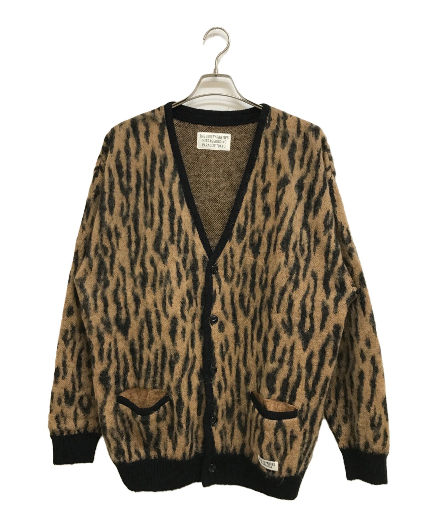 [Pre-owned] WACKO MARIA Leopard Mohair Cardigan (TYPE-1)