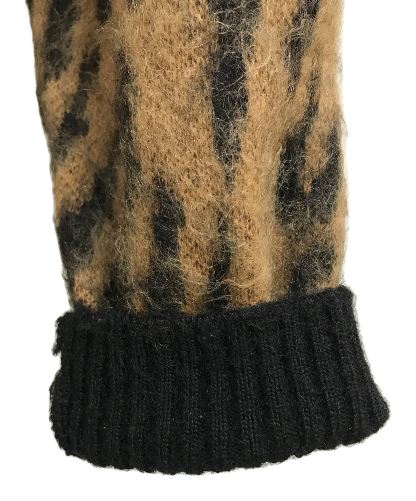 [Pre-owned] WACKO MARIA Leopard Mohair Cardigan (TYPE-1)