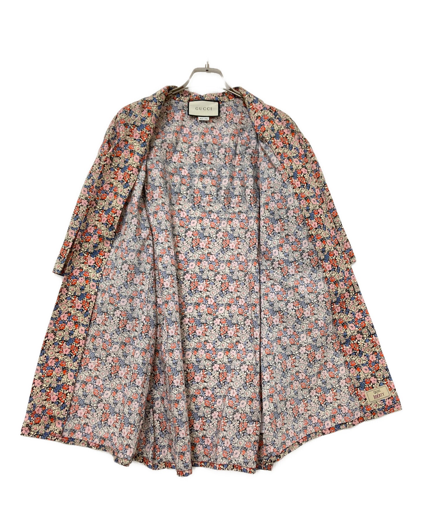 [Pre-owned] GUCCI Floral bowling short sleeve shirt 636407 ZAFKZ