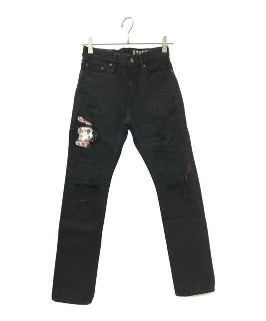 [Pre-owned] Hysteric Glamour Damaged denim pants 0161AP15