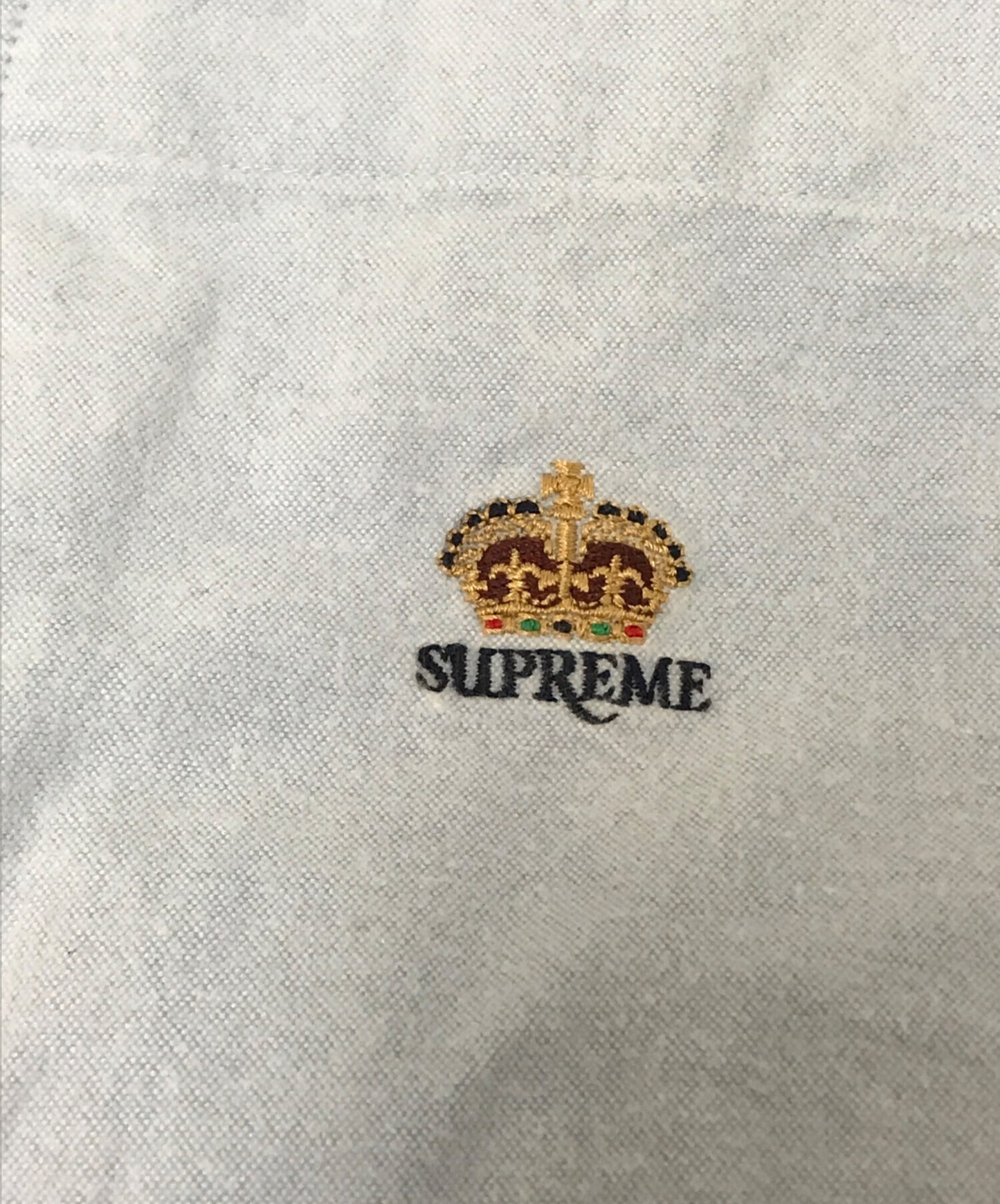 [Pre-owned] SUPREME Loose fit flannel oxford shirt