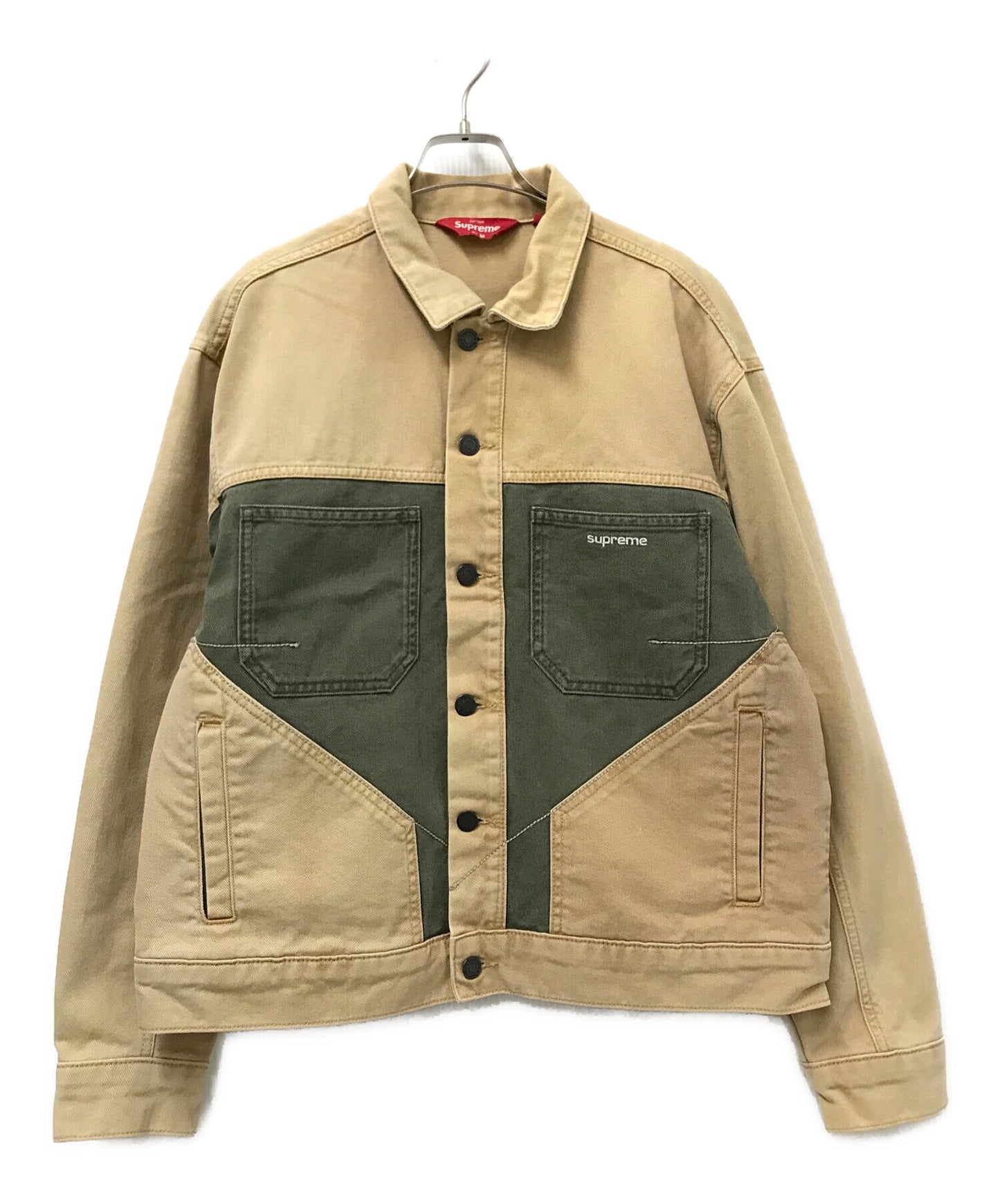 [Pre-owned] SUPREME 2-Tone Paneled Denim Jacket