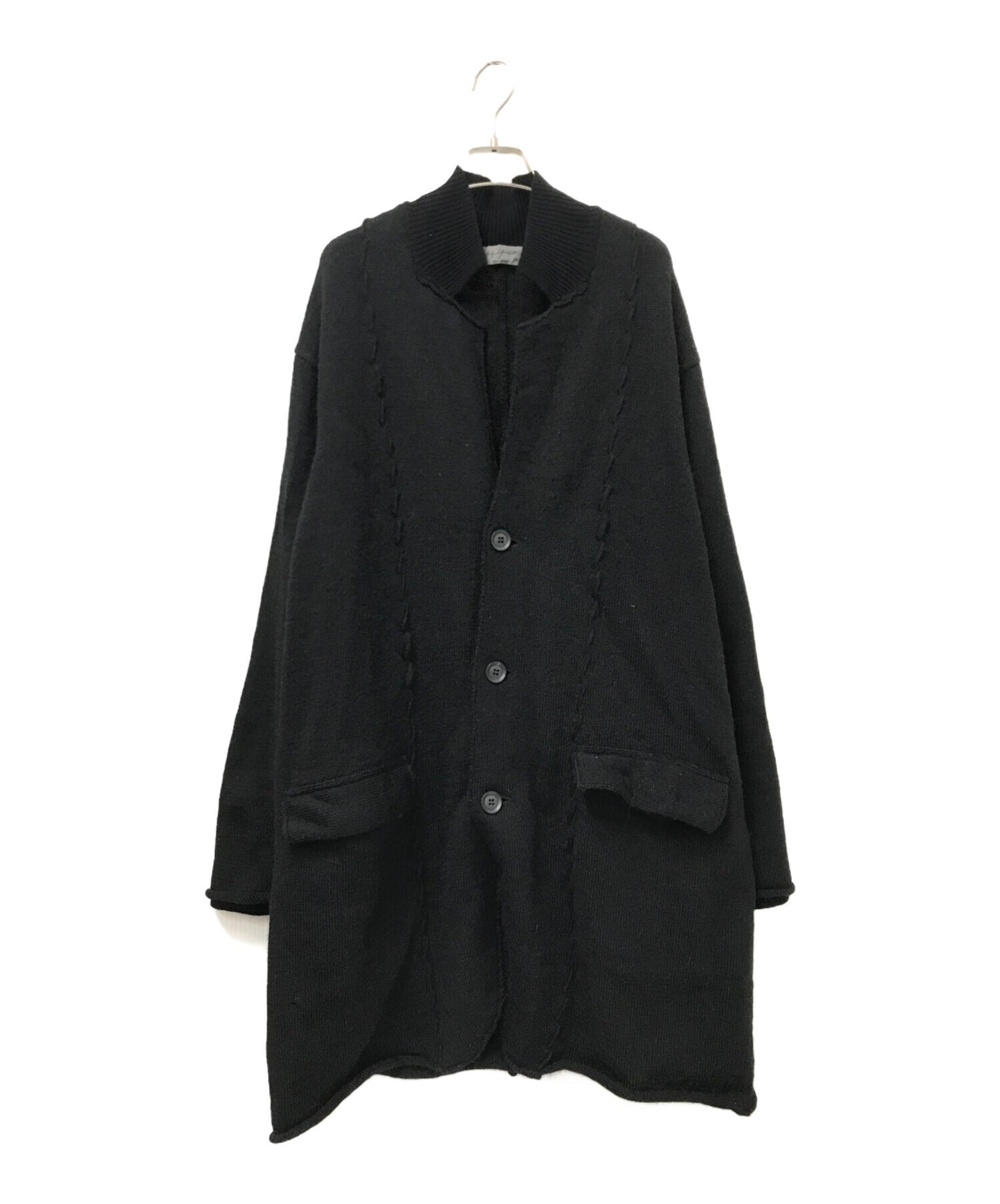 [Pre-owned] Yohji Yamamoto pour homme Knit Design Wool Coat HR-K74-193