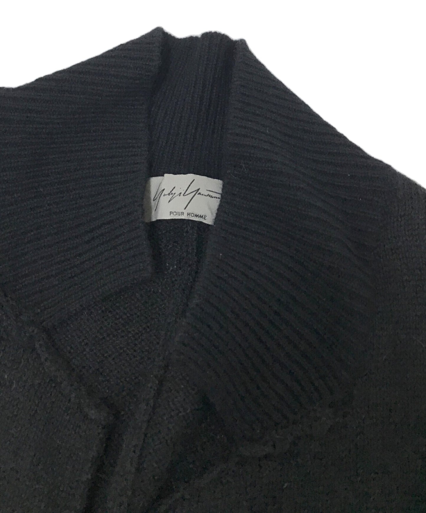 [Pre-owned] Yohji Yamamoto pour homme Knit Design Wool Coat HR-K74-193