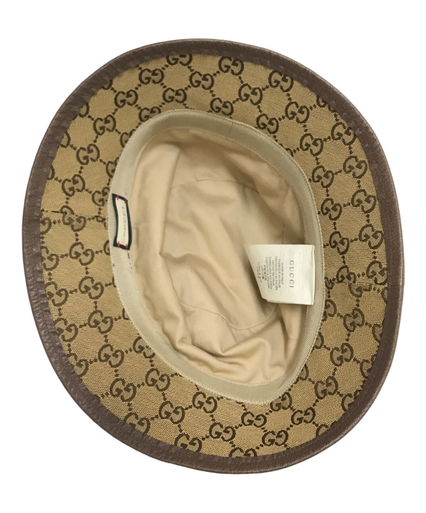 [Pre-owned] GUCCI GG Canvas Fedora Hat 576587/4HG53