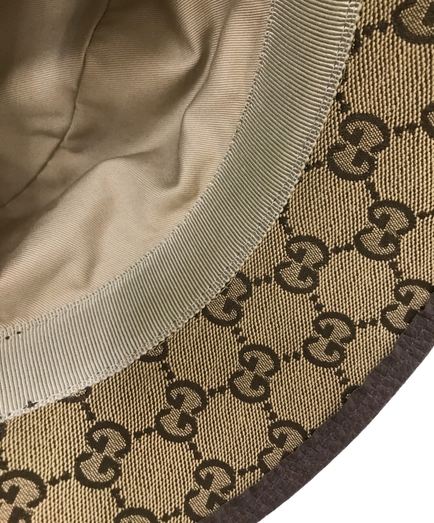 [Pre-owned] GUCCI GG Canvas Fedora Hat 576587/4HG53