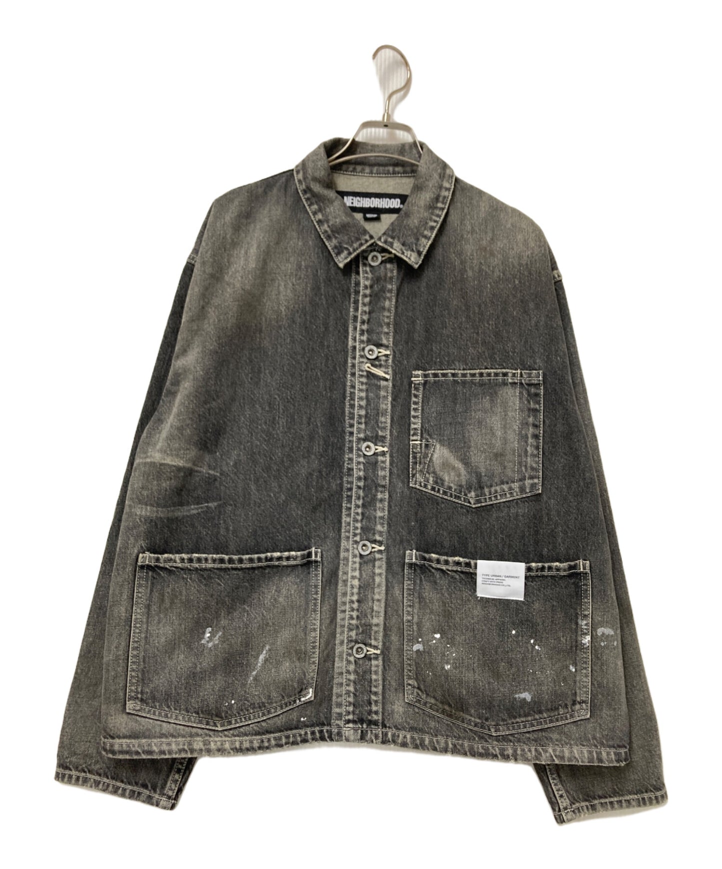 [Pre-owned] NEIGHBORHOOD Washed Short Coverall GJohn 232XBNH-JKM03