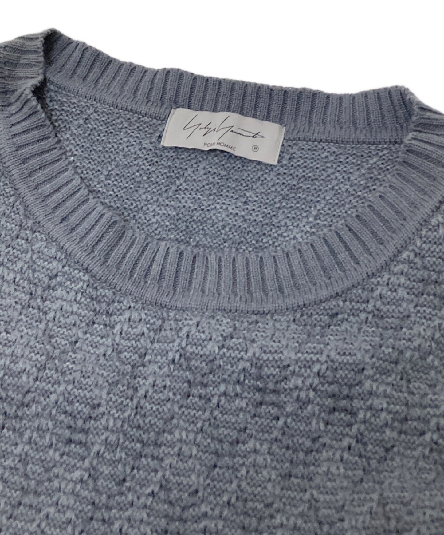 [Pre-owned] Yohji Yamamoto pour homme JQ PTN Soak Dye Process Round Neck Long Sleeve HZ-K19-987