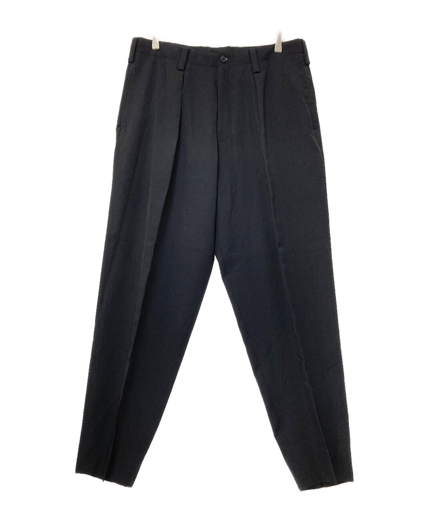 [Pre-owned] Yohji Yamamoto pour homme 1 Pleated Wool Wide Slacks HU-P69-100