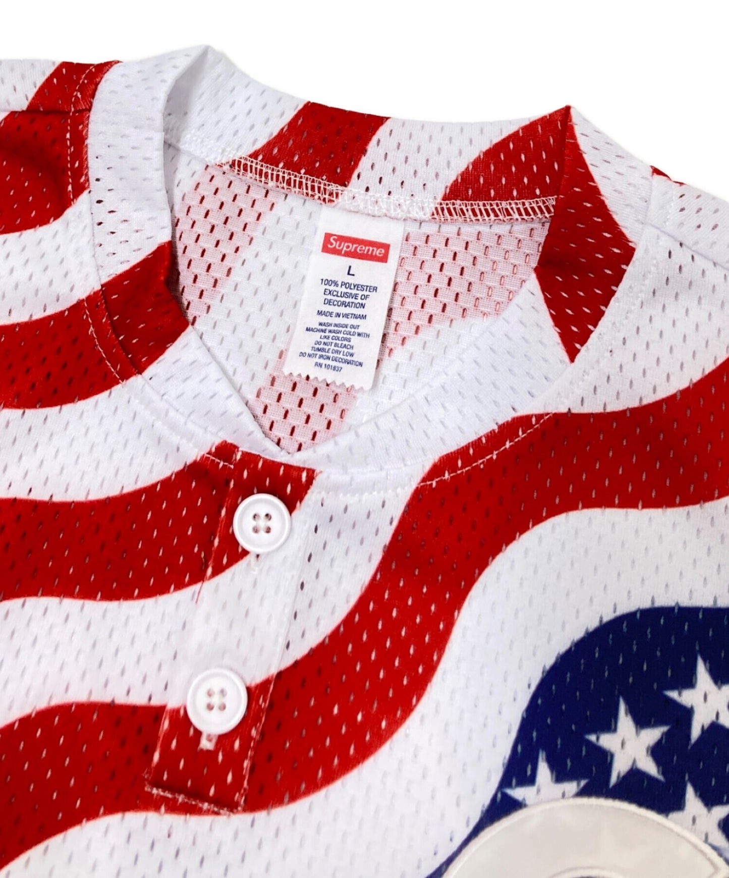 [Pre-owned] SUPREME Shop S Logo Baseball Henley