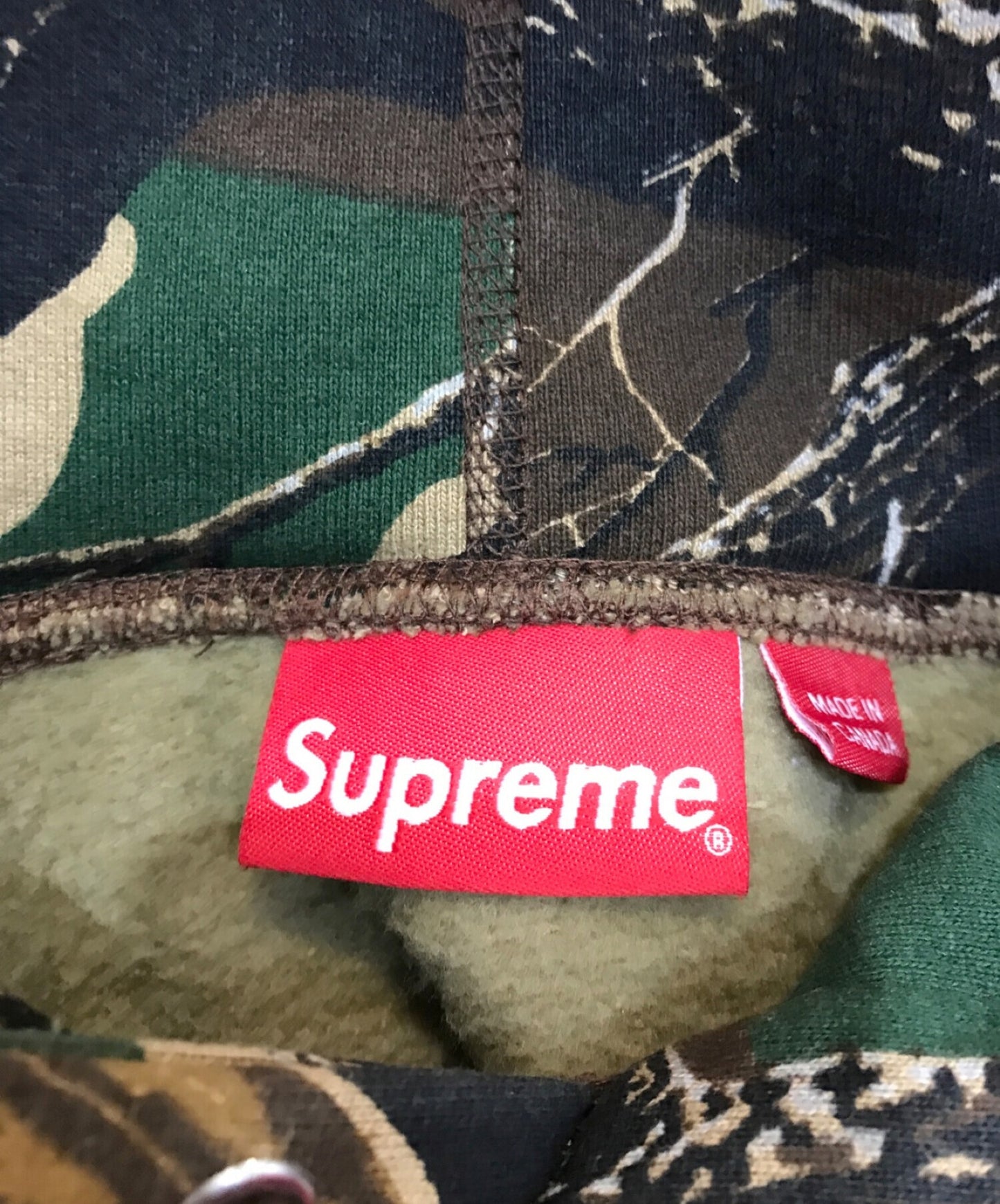 [Pre-owned] SUPREME Small Box Hooded Sweatshirt Camo Tree 22AW