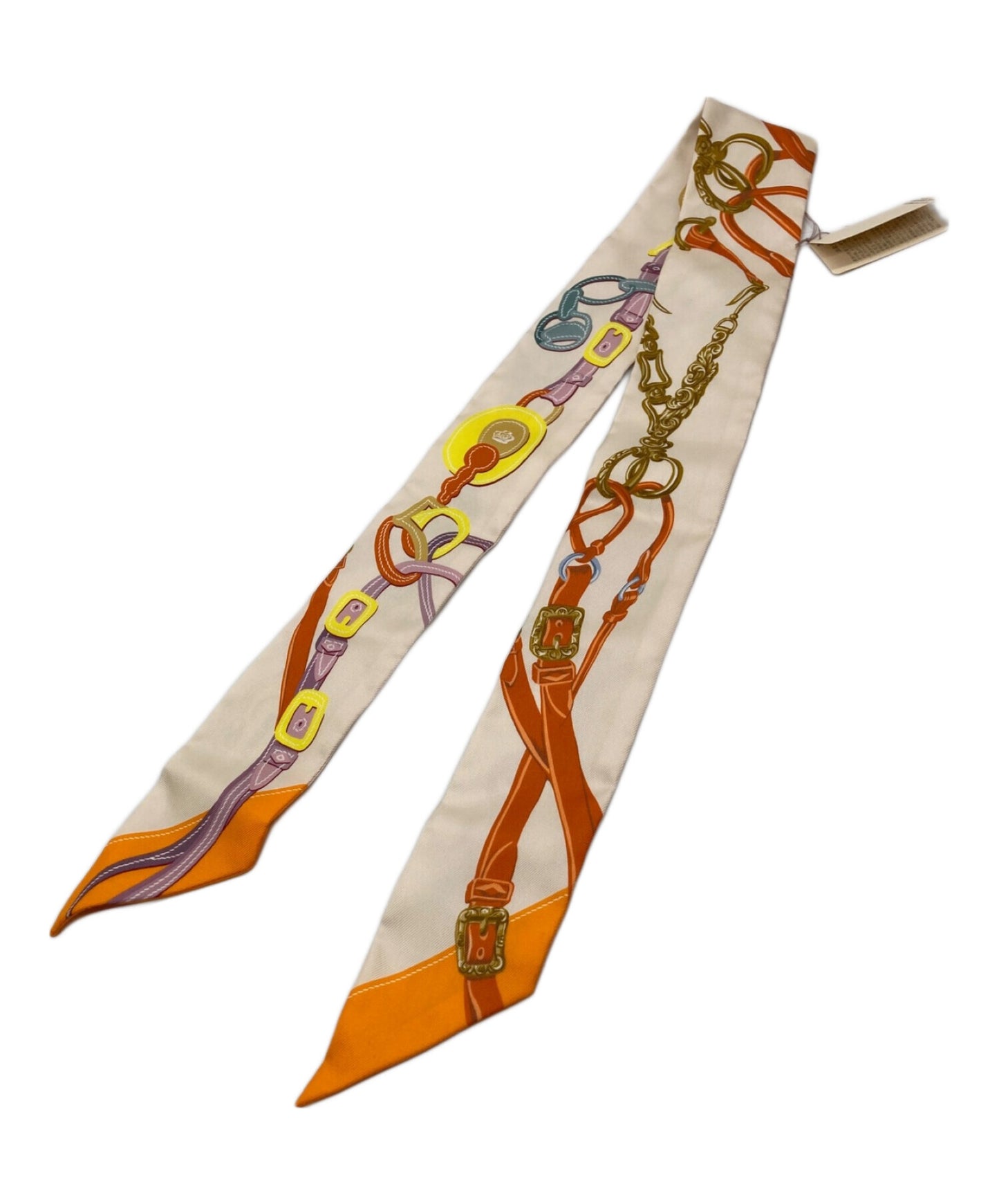 [Pre-owned] HERMES Twirly silk scarf BRIDES DE GALA APPLIQUE 063940S 063940S