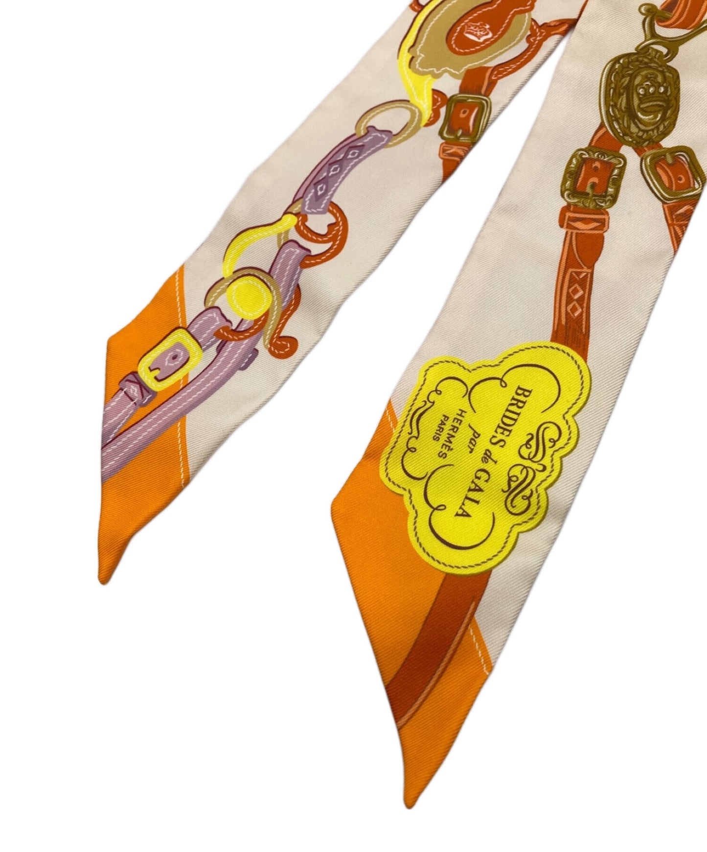 [Pre-owned] HERMES Twirly silk scarf BRIDES DE GALA APPLIQUE 063940S 063940S